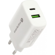 Everactive CHARGER USB|USB-C QC3.0 25W WHITE