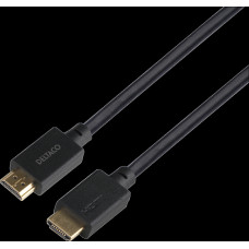 Deltaco HU-50-LSZH HDMI cable 5 m HDMI Type A (Standard) Black 7333048056870