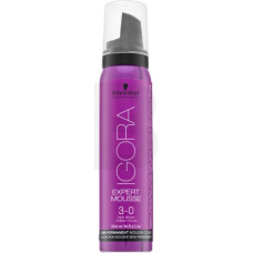 Schwarzkopf Professional Igora Expert Mousse pusnoturīgas matu krāsošanas putas Color pusnoturīgas matu krāsošanas putas 3-0 100 ml