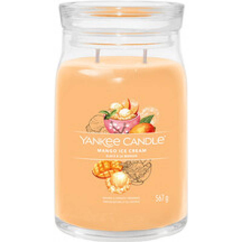 Yankee Candle Mango Ice Cream Signature Candle (mango ice cream)