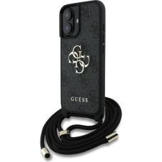 Etui Guess 4G Big Logo Cord Stap          Crossbody do iPhone 16 Plus czarny