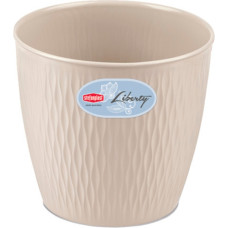 Stefanplast Puķu pods Liberty Ø25x23cm balts