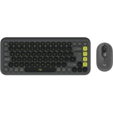 Klaviatūra + Pele Logitech POP ICON COMBO Graphite Green US