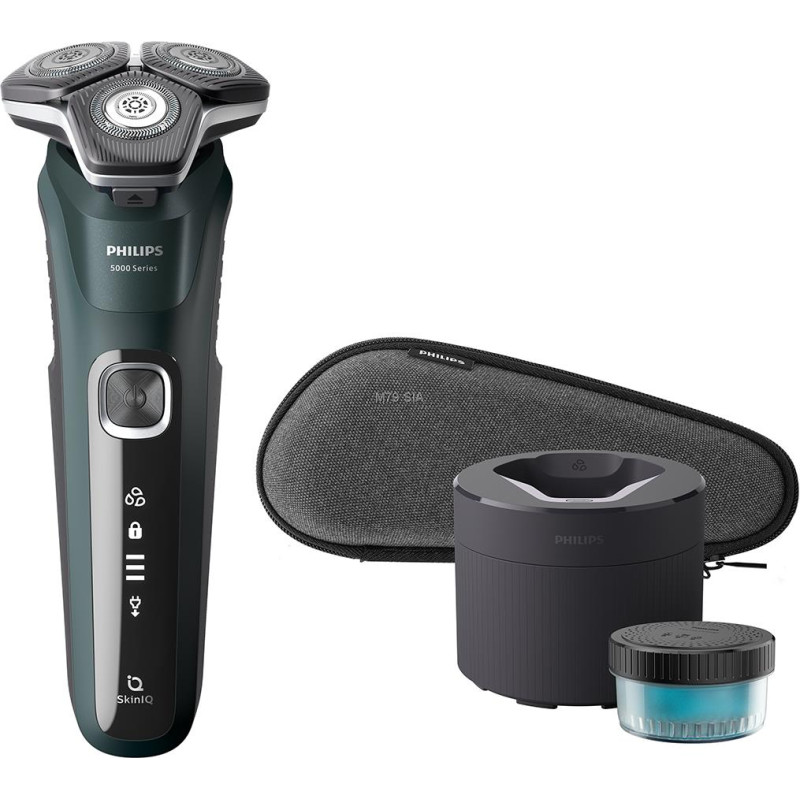 Philips Series 5000 wet and dry electric shaver S5884|50  SkinIQ  SteelPrecision blades  360-D flexible heads  PowerAdapt Sensor