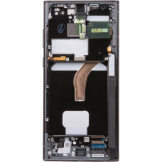 LCD display + Touch Unit + Front Cover Samsung S908B Galaxy S22 Ultra Phantom Graphite (Service Pack)