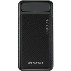 Awei PowerBank P5K 10000mAh 2.1A czarny|black 2xUSB