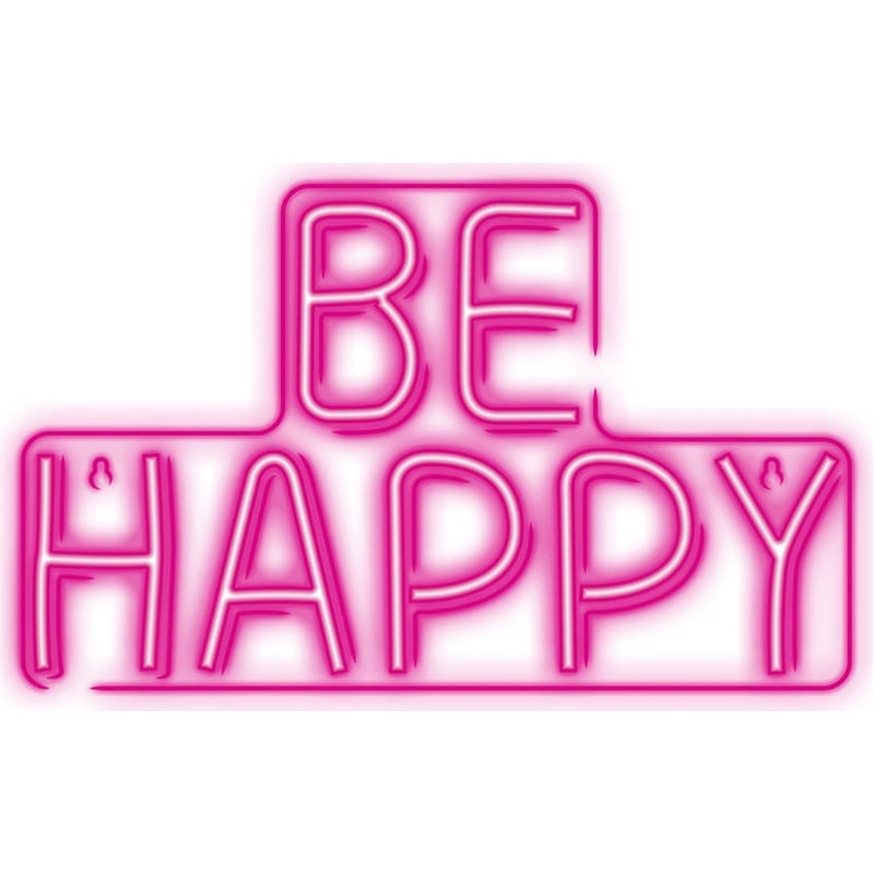 Neolia Neon PLEXI LED BE HAPPY pink NNE10 Neolia