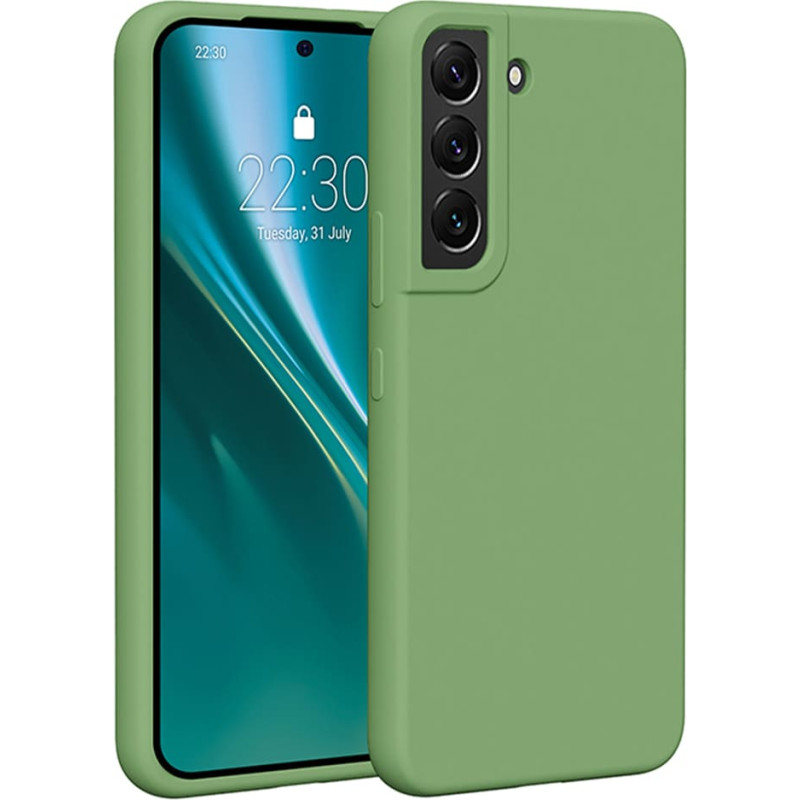 Etteri Silicone case for Samsung Galaxy S22 light green