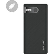 Dudao barošanas banka 10000 mAh 2x USB | USB Type C | micro USB 2 A ar LED ekrānu melna (K9Pro-01)