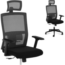 Frommstarck Ergonomisks tīkla biroja krēsls ar jostasvietas atbalstu un galvas balstu maks. 150 kg