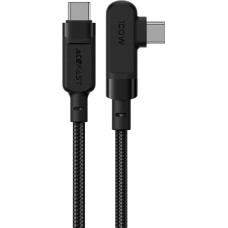 Acefast Pīts leņķa USB-C kabelis 100W 20V 5A 2m melns