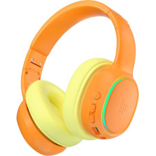 Tronsmart KH03 ANC bezvadu austiņas bērniem, drošas ar skaļuma regulēšanu - oranža