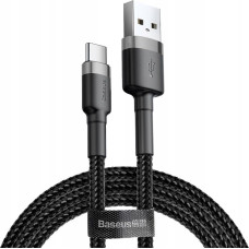 Baseus Halo USB-A — USB-C 2A 3 m pīts kabelis — melns
