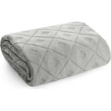 Dekoratīvais gultas pārklājs 170x210 Alara 6 sudraba rombs stepēts D91
