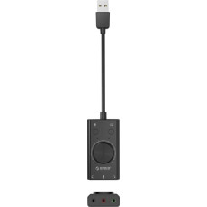 Orico SC2 External Multifunction Sound Card with USB-A - Black