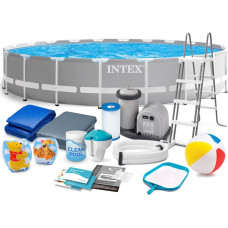 Intex Rāmis dārza baseins 610 x 132 cm 18in1 komplekts 26756