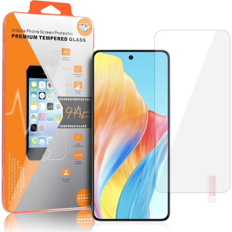 Tempered Glass Orange for OPPO A58 4G|A98|A58 4G|REALME 11 5G|MOTO G POWER 2022
