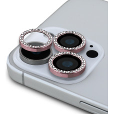 Guess Fixed Glliter Protective Lens for iPhone 16 Pro|16 Pro Max Pink
