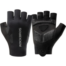 Rockbros cycling gloves spring|summer|autumn, short fingers, size: S - black