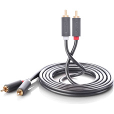 Ugreen Audio kabelis 2RCA (vīrietis) - 2RCA (vīrietis) 2m - pelēks
