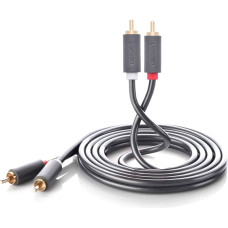 Ugreen Audio kabelis 2RCA (vīrietis) 3m - pelēks