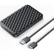 Orico 2520U3-V1 2,5 collu HDD/SSD USB Micro-B 5Gb/s diska korpuss — melns