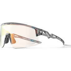 Rockbros Cycling Glasses Photochromic, with UV Protection and Corrective Insert - Transparent Black