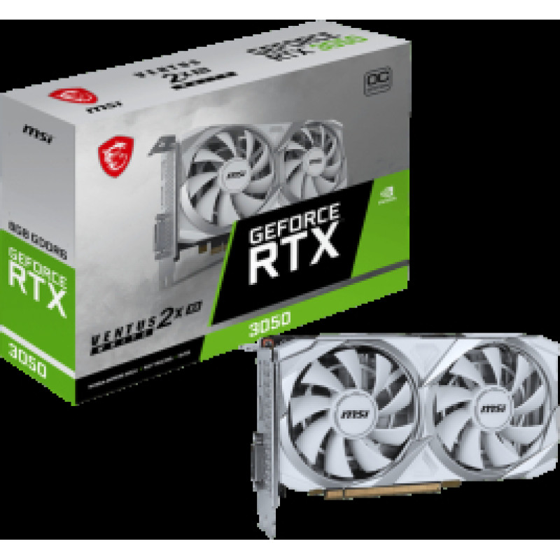 Videokarte MSI RTX 3050 VENTUS 2X XS WHITE 8G OC