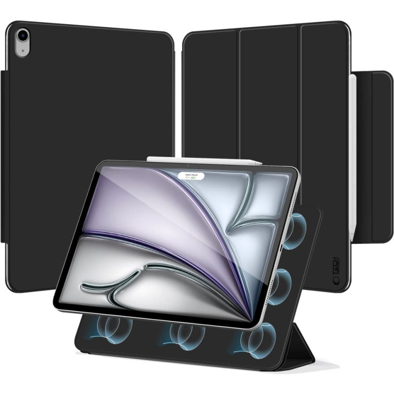 TECH-PROTECT SMARTCASE MAGNETIC IPAD AIR 13” 1 | 2 | 2024-2025 BLACK