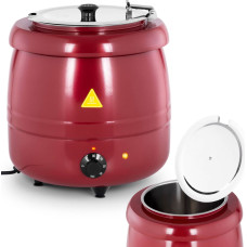 Royal Catering Termosts zupai, nerūsējošā tērauda, vēss pieskāriens, 400 W, 10 l, 35-80C, sarkans