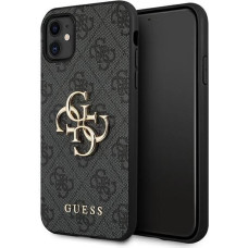 Guess case for iPhone 11 | XR 4G Big Metal Logo series - gray