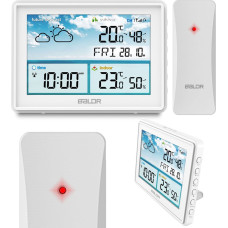Baldr Meteoroloģiskā stacija ar displeju BD-909 balta