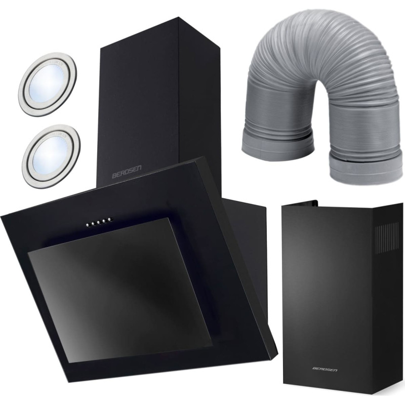 Berdsen Tvaika nosūcējs 60 cm BT-215 melns