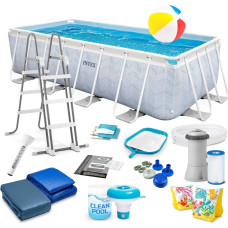Intex Dārza rāmja baseins 400 x 200 x 100 cm 18in1 komplekts 26780