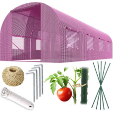 Plonos Dārza tunelis 2,5 x 4 m (10m2) rozā
