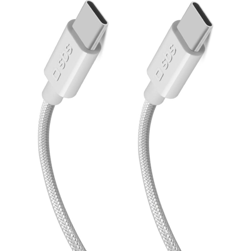 SBS Kabelis PD USB-C 60W 2m - pelēks