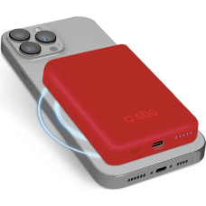 SBS Powerbank 5000mAh MagSafe - sarkans