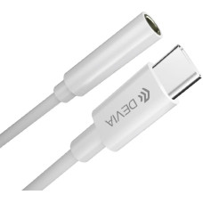 Devia adapter Smart USB-C - jack 3,5mm white