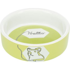 Trixie Bļoda dzīvniekiem, keramika - Trixie Bowl, Hello comic hamster, ceramic, 90 ml|ø 8 cm