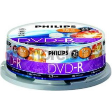 Philips DM4S6B25F 25pc 4.7 GB|120 min 16 x DVD-R