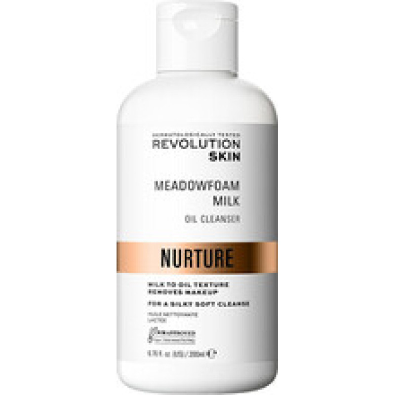 Revolution Skincare Nurture Meadowfoam Milk Oil Cleanser - Makeup Remover.
