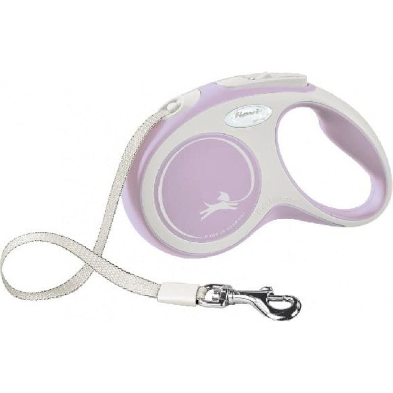 Flexi Inerces pavada suņiem: Trixie New COMFORT, tape leash, S: 5 m, pink