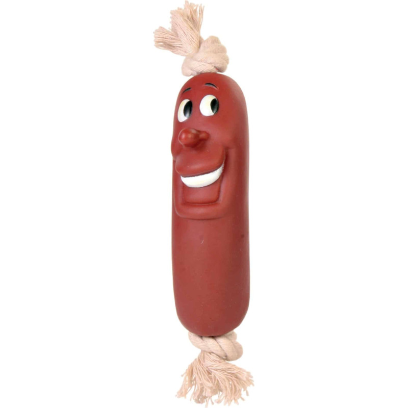 Trixie Rotaļlieta suņiem : Trixie Snack toy Sausages on a rope with sound 11cm