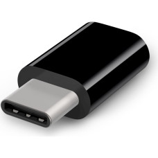 Fusion Universāls Adapteris Micro USB uz Type-C (USB-C) USB Savienojums Melns