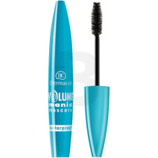Dermacol Volume Mania ūdensnoturīga skropstu tuša Ūdensnoturīga skropstu tuša skropstu pieaudzēšanai un apjoma palielināšanai Melna 9 ml