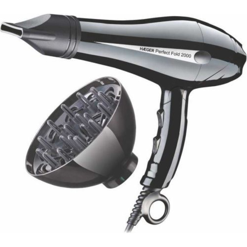 Haeger HD-200.012A Perfect Fold Salokāms matu Fēns 2000W