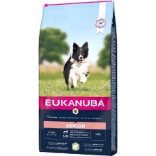 Eukanuba Sausa barība suņiem - Eukanuba Mature and Senior, Small|Medium, Lamb and Rice, 12 kg