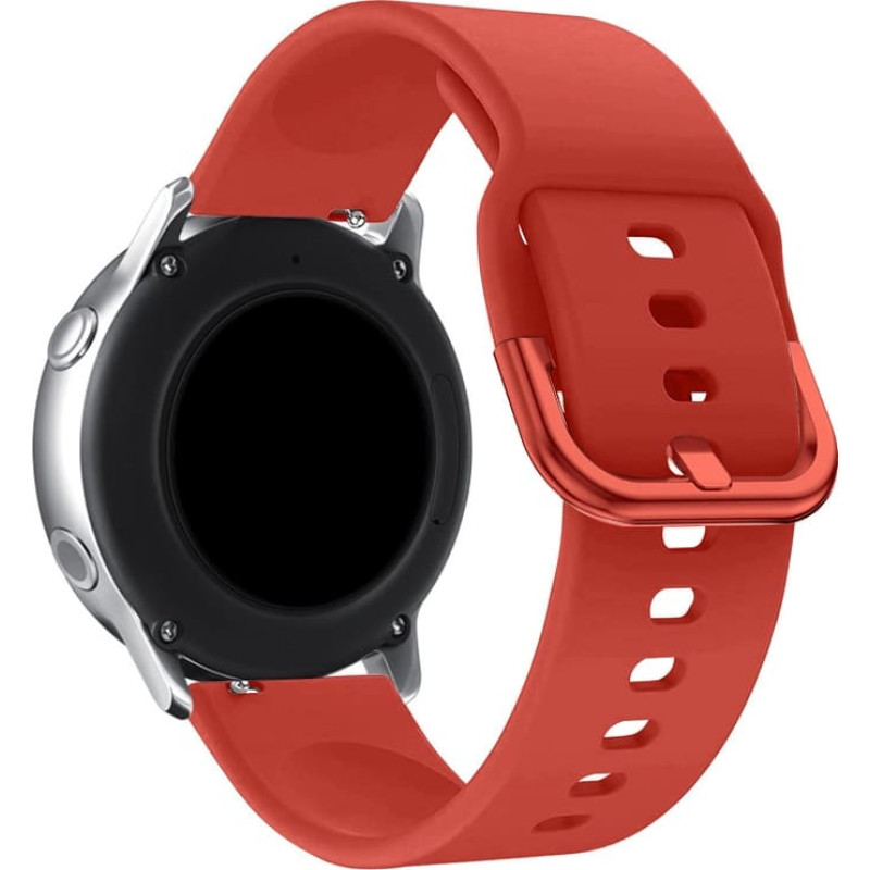 Silicone Strap TYS band for Samsung Galaxy Watch 40 | 41 | 42 | 43 | 44 mm - red