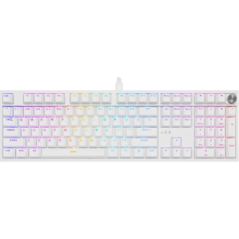 Klaviatūra Genesis Thor 404 White Gateron Yellow Pro