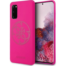 Guess GUHCS62LS4GFU S20 G980 fuchsia hard case Silicone 4G Tone On Tone